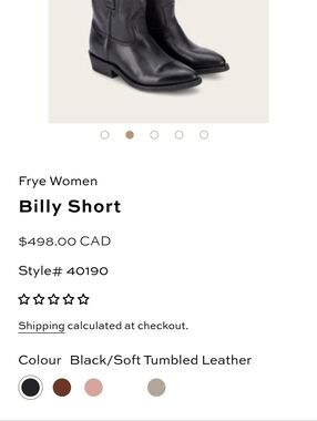 Womens Billy Boots Black Leather Western Ankle Boots